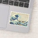 Search for vintage japanese art stickers Great wave