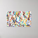Search for paint splatter canvas prints Abstract