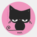Search for meh stickers Black