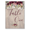 Search for burgundy and blush table cards Floral
