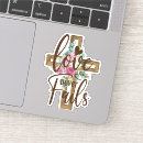 Search for faith cross stickers Inspirational quote