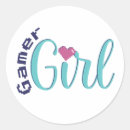 Search for girl gamer stickers Nerd