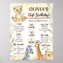 Search for jungle animal birthday posters Cute