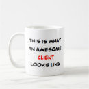 Search for client mugs Customer