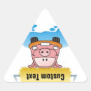Search for funny pig cartoon stickers Pink
