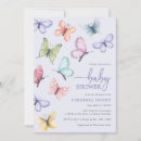Search for butterflies baby shower invitations Blush pink