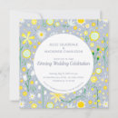 Search for blue floral wedding invitations Modern