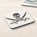 Search for pirate coasters Skull and crossbones