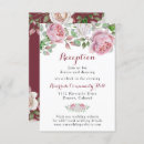 Search for burgundy wedding reception invitations Pink
