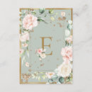 Search for e monogram cards Elegant