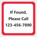 Search for if found stickers Lost and found