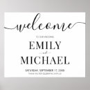 Search for welcome wedding signs Black and white
