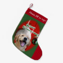 Search for puppy christmas stockings Golden retriever