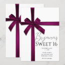 Search for maroon ribbon invitations Modern