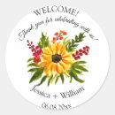 Search for rustic sunflowers wedding stickers Floral