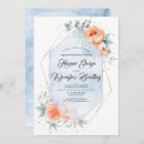 Search for coral engagement party invitations Floral