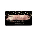 Search for rose gold foil return address labels Stylish