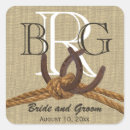 Search for rope wedding stickers Rustic