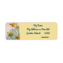 Search for yellow daffodil return address labels For her