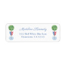 Search for preppy stripes return address labels Elegant