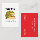 Search for mexican business cards Taco