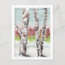 Search for winter trees postcards Birch