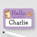 Search for paw print name tags Cute