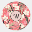 Search for pink floral monogram stickers Burgundy