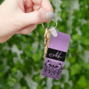 Search for lavender and black key rings Girly
