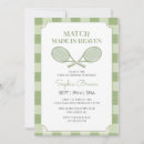Search for sports bridal shower invitations Tennis