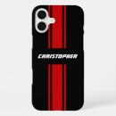 Search for black and red stripe electronics Monogrammed
