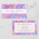 Search for iridescent business cards Shimmer