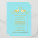 Search for aqua and gold wedding invitations Foil