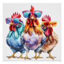 Search for funny rooster posters Colourful
