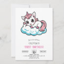 Search for cartoon birthday invitations Unicorn