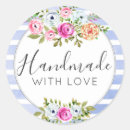 Search for handmade with love stickers Watercolor
