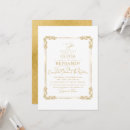 Search for golden frame wedding invitations Elegant