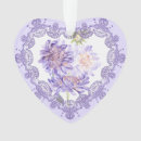 Search for violet flower christmas tree decorations Watercolor