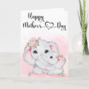 Search for elephant mothers day cards Watercolor