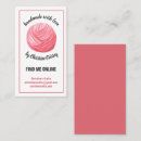 Search for craft business cards Knitting