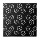 Search for black and white flower tiles Boho