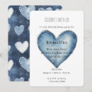 Search for denim birthday invitations Heart