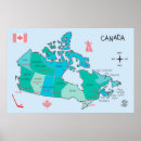 Search for canada map posters Illustration