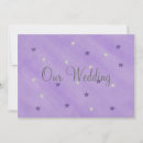 Search for silver stars wedding invitations Purple