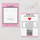 Search for trading business cards Pink
