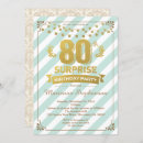 Search for womans 80th birthday invitations Gold
