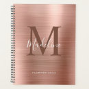 Search for rose gold planners Monogram monogrammed