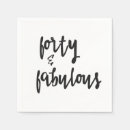 Search for 40th birthday napkins Fun