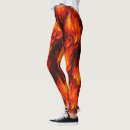 Search for burn into flame leggings Orange