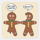 Search for funny gingerbread man stickers Christmas cookies